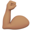 Flexed Biceps - Medium emoji on Apple